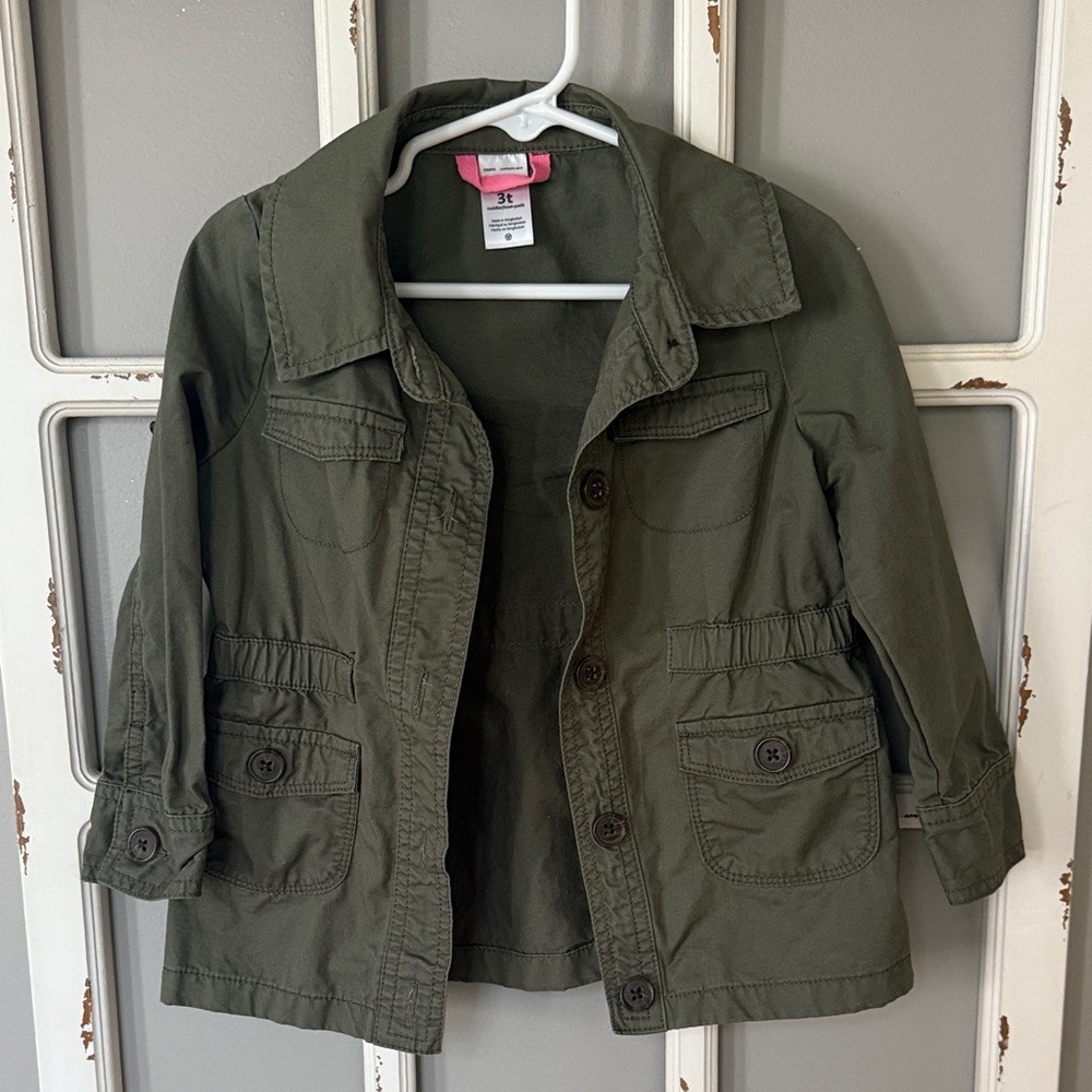 Carter's Kids' Army Green Denim Jacket